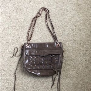 Rose gold studded Rebecca Minkoff bag